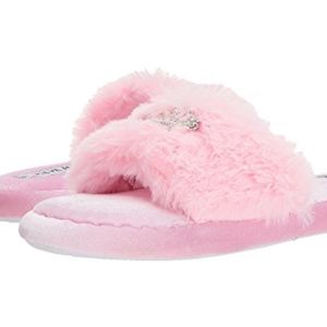 Steve Madden Royal Faux Fur Fuzzy Slippers Pink